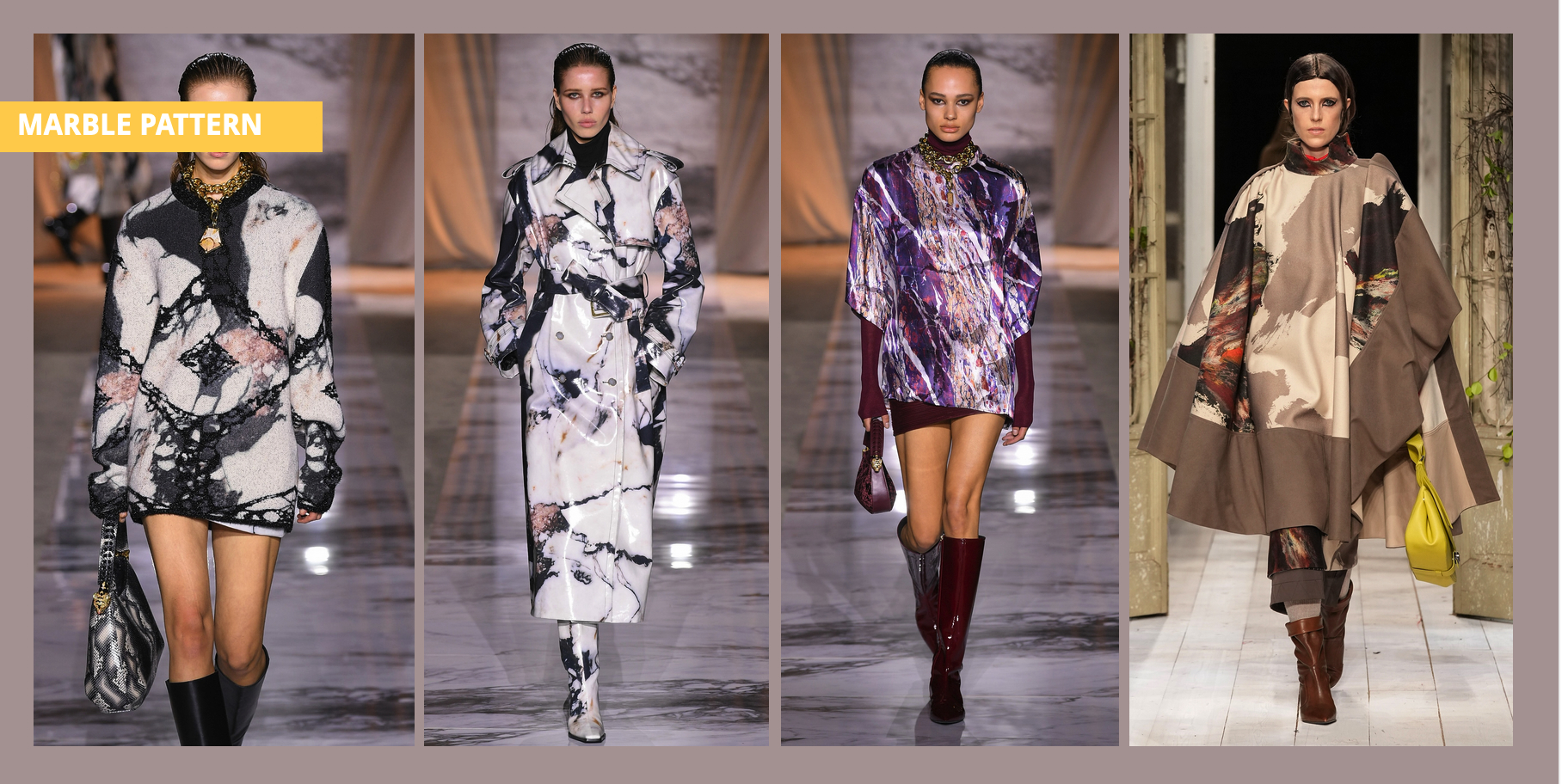 Marble Pattern- Milan Fashion Week